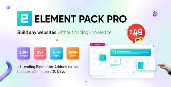 Element Pack  – Addon for Elementor Page Builder WordPress Plugin